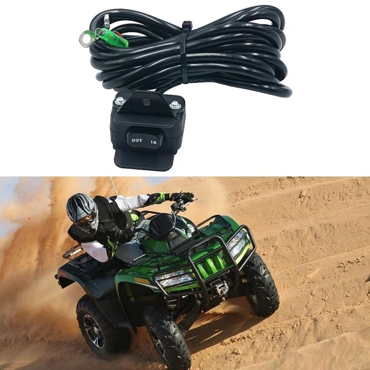 EDA0037516_6.webp For UTV / Pickup Truck / ATV Electric Winch Relay Heavy Duty Solenoid Contactor with Rocker Arm & Switch - Image 7