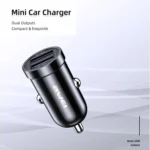 awei C-826 Mini Dual USB 2.4A Car Charger - Image 4