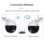 A18 4MP HD Wireless WiFi Smart Surveillance Camera, Specification:AU Plug - Image 4