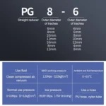 LAIZE 10pcs Plastic Reducing Straight Pneumatic Quick Fitting Connector - Image 5