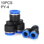 PY-14 LAIZE 2pcs Plastic Y-type Tee Reducing Pneumatic Quick Fitting Connector