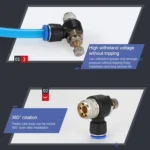 SL4-01 LAIZE 2pcs Throttle Valve Quick Fitting Pneumatic Connector - Image 7