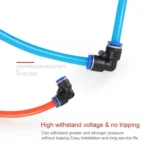 LAIZE 10pcs Plastic Elbow Pneumatic Quick Fitting Connector - Image 4