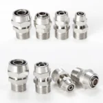 PC6-03 LAIZE 2pcs Nickel Plated Copper Pneumatic Quick Fitting Connector - Image 2