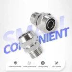 PC6-03 LAIZE 2pcs Nickel Plated Copper Pneumatic Quick Fitting Connector - Image 5