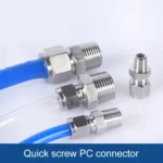 PC6-03 LAIZE 2pcs Nickel Plated Copper Pneumatic Quick Fitting Connector - Image 7