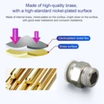 LAIZE PC Straight Pneumatic Quick Fitting Connector - Image 3