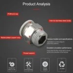 LAIZE PC Straight Pneumatic Quick Fitting Connector - Image 6