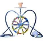 CL-01 Acrylic Double Tube Graffiti Wheel Hookah