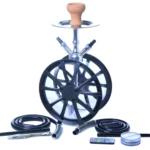 CL-01 Acrylic Double Tube Graffiti Wheel Hookah - Image 3