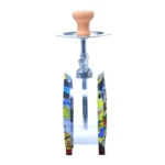 CL-01 Acrylic Double Tube Graffiti Wheel Hookah - Image 4