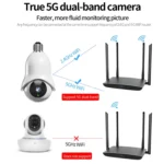 DP31 2.0MP HD Light Bulb WiFi Surveillance Camera, Support Motion Detection, Night Vision - Image 3