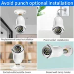 DP31 2.0MP HD Light Bulb WiFi Surveillance Camera, Support Motion Detection, Night Vision, Dual Light Source - Image 7