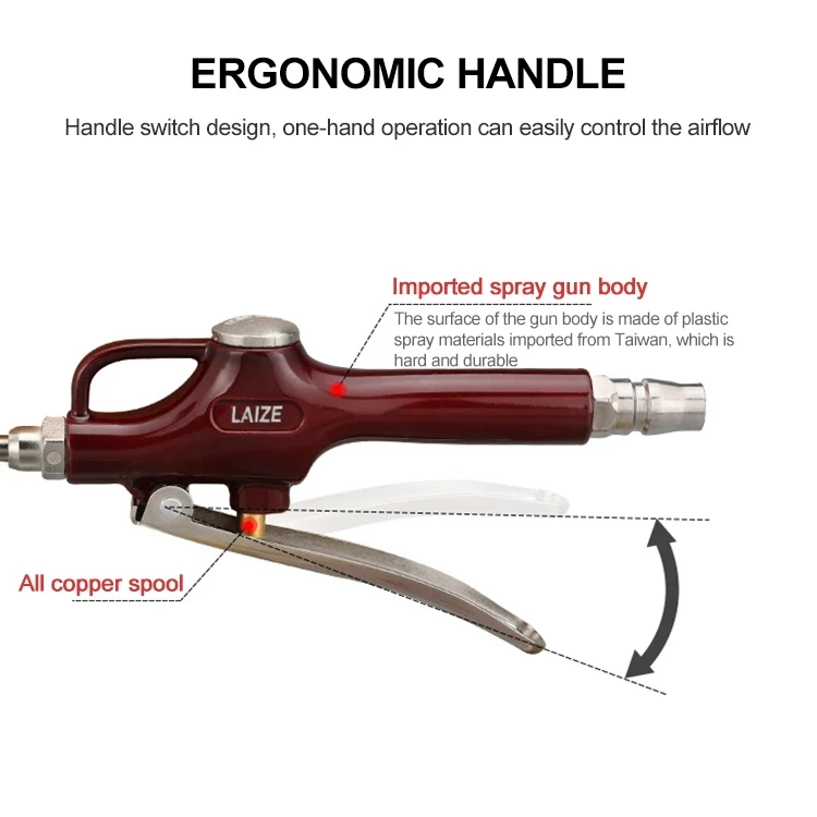 EDA003800101A_2.webp LAIZE Aluminum Alloy Cleaning Dust Removing Gun Strong Blow Dust Gun - Image 3