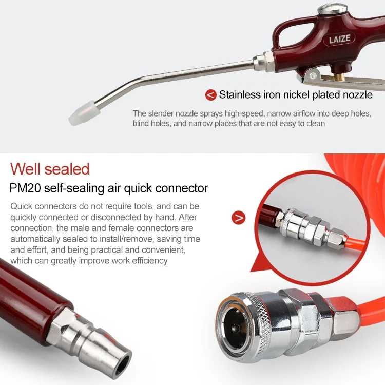 EDA003800101A_3.webp LAIZE Aluminum Alloy Cleaning Dust Removing Gun Strong Blow Dust Gun - Image 4