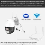 QX67 3MP Humanoid Recognition AI Alarm WiFi Dome IP Camera, US Plug - Image 6