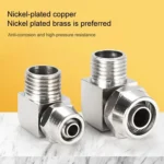 PL8-02 LAIZE Nickel Plated Copper Trachea Quick Fitting Lock Female Connector - Image 6