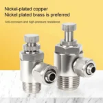 LAIZE Nickel Plated Copper Trachea Quick Fitting Throttle Valve Lock Female Connector - Image 6