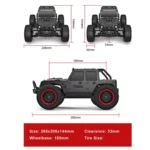 JJR/C 16103A 2.4G Wrangler Electric RC 4WD Off-road Vehicle - Image 5