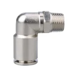 LAIZE Nickel Plated Copper Elbow Male Thread Pneumatic Quick Fitting Connector - Image 2