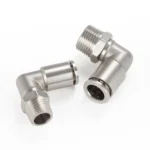 LAIZE Nickel Plated Copper Elbow Male Thread Pneumatic Quick Fitting Connector - Image 3