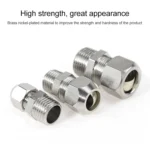 LAIZE Nickel Plated Copper Reducer Straight Pneumatic Quick Fitting Connector - Image 3