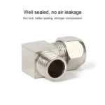 PL4-01 LAIZE Nickel Plated Copper Reducer Elbow Pneumatic Quick Fitting Connector - Image 3