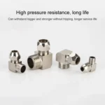 PL4-01 LAIZE Nickel Plated Copper Reducer Elbow Pneumatic Quick Fitting Connector - Image 5