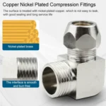 PL4-01 LAIZE Nickel Plated Copper Reducer Elbow Pneumatic Quick Fitting Connector - Image 6