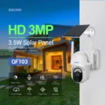 ESCAM QF103 3MP Cloud Storage PT WIFI PIR Alarm IP Camera with Solar Panel Battery Support Full Color Night Vision & Two Way Audio - Image 2