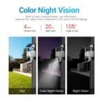 ESCAM QF103 3MP Cloud Storage PT WIFI PIR Alarm IP Camera with Solar Panel Battery Support Full Color Night Vision & Two Way Audio - Image 4