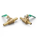 LAIZE Pneumatic Hose Barb Brass Shutoff Ball Valve - Image 2