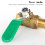 LAIZE Pneumatic Hose Barb Brass Shutoff Ball Valve - Image 3