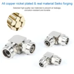 LAIZE Nickel Plated Copper Elbow Pneumatic Quick Connector - Image 3