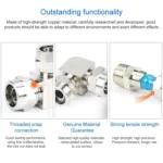 LAIZE Nickel Plated Copper Elbow Pneumatic Quick Connector - Image 5