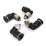 PL4-M3C LAIZE 2pcs Nickel Plated Copper Mini Pneumatic Quick Connector - Image 2