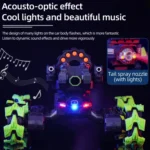 DM-518 Four-wheel Battle Blooming Tire Spray Remote Control Car - Image 7
