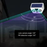 HS2180 Solar Garden Lamp with Night Vision Monitoring Function - Image 5
