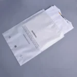 100 PCS PE + Pearl Cotton Zipper Transparent Warning Storage Bag, 27 x 35cm - Image 3