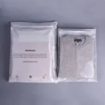 100 PCS PE + Pearl Cotton Zipper Transparent Warning Storage Bag, 27 x 35cm - Image 4