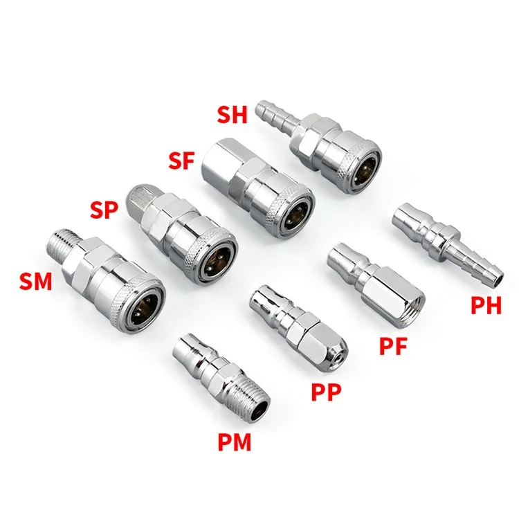 EDA003929101_2.webp 10pcs C-type Self-lock Air Tube Pneumatic Quick Fitting Connector - Image 3
