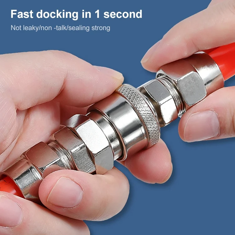 EDA003929101_5.webp 10pcs C-type Self-lock Air Tube Pneumatic Quick Fitting Connector - Image 6