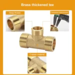 LAIZE External Thread Plumbing Copper Pipe Fittings - Image 3