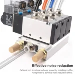 LAIZE Half Copper Long Pneumatic Muffler, Caliber:3 Point - Image 5