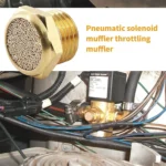 LAIZE 2pcs Semi Copper Flat Pneumatic Muffler, Caliber:4 Point - Image 7