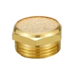 LAIZE 2pcs All Copper Flat Pneumatic Muffler, Caliber:4 Point