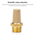 LAIZE Full Copper Long Pneumatic Muffler - Image 3