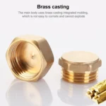 LAIZE 2pcs Hexagon Plug Female Thread, Caliber:4 Point - Image 3