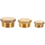 LAIZE 2pcs Hexagon Plug Male Thread, Caliber:4 Point - Image 2