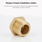 LAIZE 2pcs Hexagon Plug Male Thread, Caliber:4 Point - Image 4